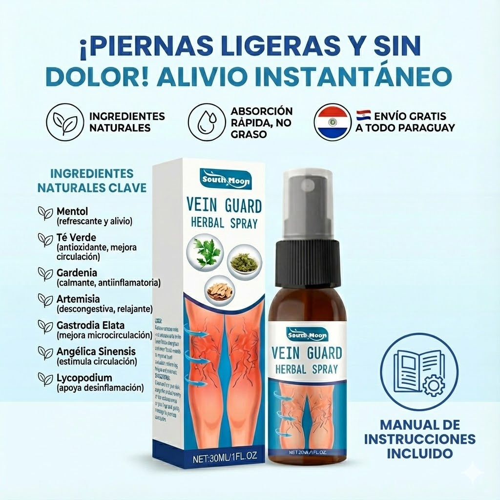 Spray para tratamiento y alivio de venas varicosas Vein Guard™
